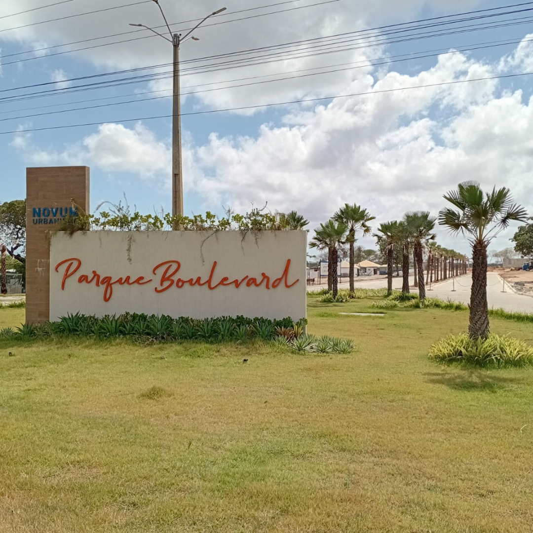 Portaria do condomínio de lotes Parque Boulevard, um condomínio de lotes fechado com lazer completo e segerança 24 horas