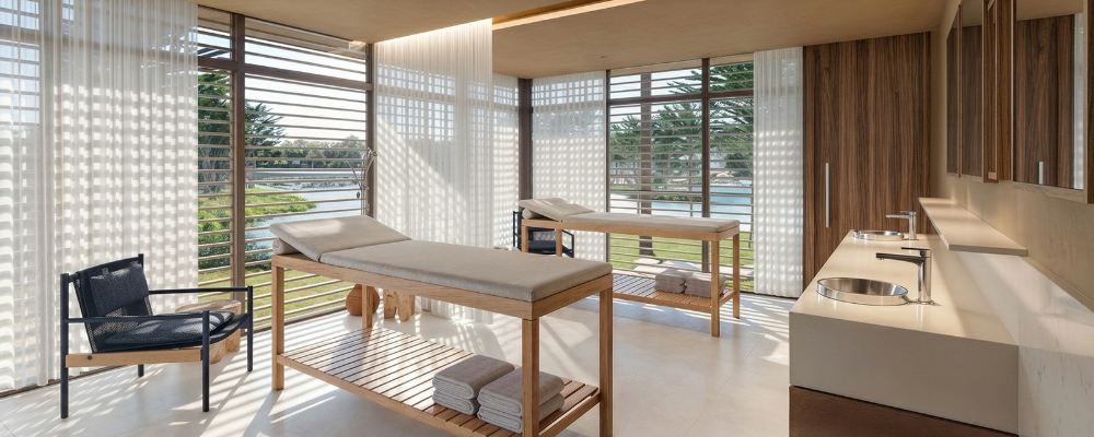 Espaço para massagens no condpmínio de lotes da Terra Brasilis na Caucaia-CE